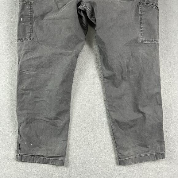 Carhartt Pants Mens 42X29 Gray Double Knee Workwear Grunge Distressed Jeans - Picture 9 of 13